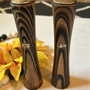 Vintage Mid Century Modern Wooden Salt and Pepper Shakers